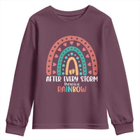 After Every Storm There Is A Rainbow Youth Sweatshirt Pregnancy Announcement