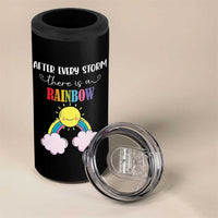 After Every Storm There Is A Rainbow 4 in 1 Can Cooler Tumbler Sentimental Pregnancy Announcement