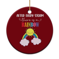 After Every Storm There Is A Rainbow Ceramic Ornament Sentimental Pregnancy Announcement