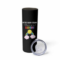 After Every Storm There Is A Rainbow Skinny Tumbler Sentimental Pregnancy Announcement