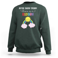 After Every Storm There Is A Rainbow Sweatshirt Sentimental Pregnancy Announcement