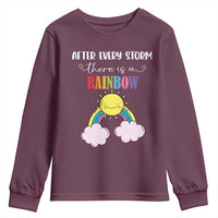 After Every Storm There Is A Rainbow Youth Sweatshirt Sentimental Pregnancy Announcement