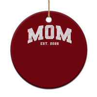 Mom Est 2026 Ceramic Ornament Promoted To Mommy Mother's Day