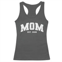 Mom Est 2026 Racerback Tank Top Promoted To Mommy Mother's Day