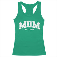 Mom Est 2026 Racerback Tank Top Promoted To Mommy Mother's Day