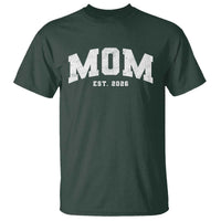 Mom Est 2026 T Shirt Promoted To Mommy Mother's Day