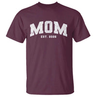 Mom Est 2026 T Shirt Promoted To Mommy Mother's Day