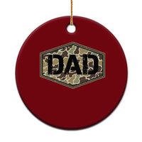 Dad Retro Old Camo Hunting Daddy Fathers Day Ceramic Ornament Dad Retro Old Camo Hunting Daddy Fathers Day