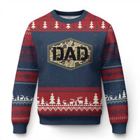 Dad Retro Old Camo Hunting Daddy Fathers Day Ugly Christmas Sweater Dad Retro Old Camo Hunting Daddy Fathers Day