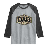 Dad Retro Old Camo Hunting Daddy Fathers Day Raglan Shirt Dad Retro Old Camo Hunting Daddy Fathers Day