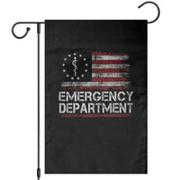ER Nurse Emegency Department Garden Flag Vintage American Flag Healthcare Nursing