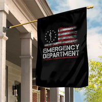ER Nurse Emegency Department Garden Flag Vintage American Flag Healthcare Nursing