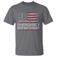 ER Nurse Emegency Department T Shirt Vintage American Flag Healthcare Nursing