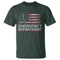ER Nurse Emegency Department T Shirt Vintage American Flag Healthcare Nursing