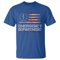 ER Nurse Emegency Department T Shirt Vintage American Flag Healthcare Nursing