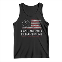 ER Nurse Emegency Department Tank Top Vintage American Flag Healthcare Nursing