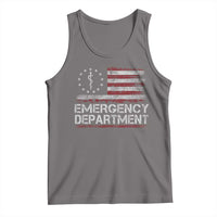 ER Nurse Emegency Department Tank Top Vintage American Flag Healthcare Nursing