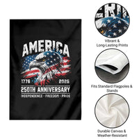 America 250th Anniversary Garden Flag USA Patriotic Eagle 1776 2026 Independence Freedom Pride