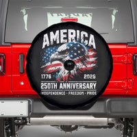America 250th Anniversary Spare Tire Cover USA Patriotic Eagle 1776 2026 Independence Freedom Pride