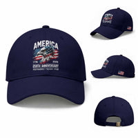 America 250th Anniversary Baseball Cap USA Patriotic Eagle 1776 2026 Independence Freedom Pride