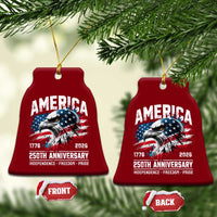 America 250th Anniversary Ceramic Ornament USA Patriotic Eagle 1776 2026 Independence Freedom Pride