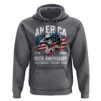 America 250th Anniversary Hoodie USA Patriotic Eagle 1776 2026 Independence Freedom Pride