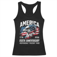 America 250th Anniversary Racerback Tank Top USA Patriotic Eagle 1776 2026 Independence Freedom Pride