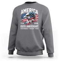 America 250th Anniversary Sweatshirt USA Patriotic Eagle 1776 2026 Independence Freedom Pride