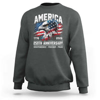 America 250th Anniversary Sweatshirt USA Patriotic Eagle 1776 2026 Independence Freedom Pride