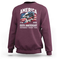 America 250th Anniversary Sweatshirt USA Patriotic Eagle 1776 2026 Independence Freedom Pride