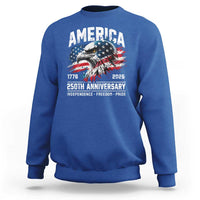 America 250th Anniversary Sweatshirt USA Patriotic Eagle 1776 2026 Independence Freedom Pride