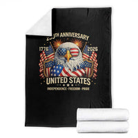 250 Anniversary USA 250th American 250 Years 4th July 2026 Throw Blanket