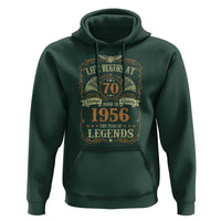 70th Birthday Hoodie Life Begins At 70 Born In 1956 The Year Of Legends