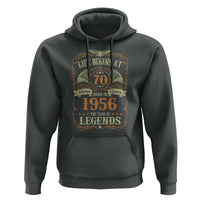 70th Birthday Hoodie Life Begins At 70 Born In 1956 The Year Of Legends