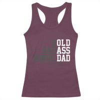 Bold Badass Bonus Dad Racerback Tank Top Old Ass Dad Funny Father's Day Gift
