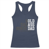 Bold Badass Bonus Dad Racerback Tank Top Old Ass Dad Funny Father's Day Gift