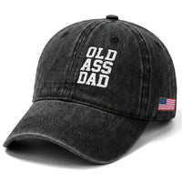 Bold Badass Bonus Dad Washed Cotton Baseball Cap Old Ass Dad Funny Father's Day Gift