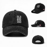Bold Badass Bonus Dad Washed Cotton Baseball Cap Old Ass Dad Funny Father's Day Gift