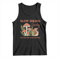 Slow Hiking Society The Last One to The Top Wins Tank Top Funny Snail Mountaineering