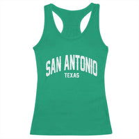 San Antonio Texas TX Vintage Racerback Tank Top