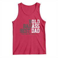 Bold Badass Best Dad Tank Top Funny Old Ass Father Gag Gift