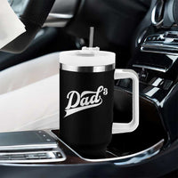 Dad Of Three Tumbler With Handle Funny Daddy 3 Promoted for The Second Time