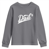 Dad Of Three Youth Sweatshirt Funny Daddy 3 Promoted for The Second Time