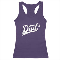 Dad Of Two Racerback Tank Top Funny Daddy 2 Promoted for The Second Time