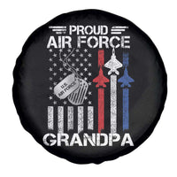 Proud Air Force Grandpa Spare Tire Cover Military Army Grandfather Vintage American Flag