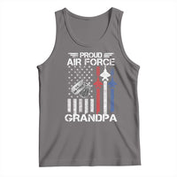 Proud Air Force Grandpa Tank Top Military Army Grandfather Vintage American Flag