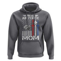 Proud Air Force Mom Hoodie Military Army Mama Vintage American Flag