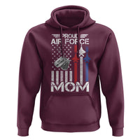 Proud Air Force Mom Hoodie Military Army Mama Vintage American Flag