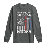 Proud Air Force Mom Long Sleeve Shirt Military Army Mama Vintage American Flag