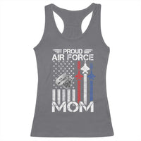 Proud Air Force Mom Racerback Tank Top Military Army Mama Vintage American Flag